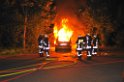 Wieder brennende Autos in Koeln Hoehenhaus P096